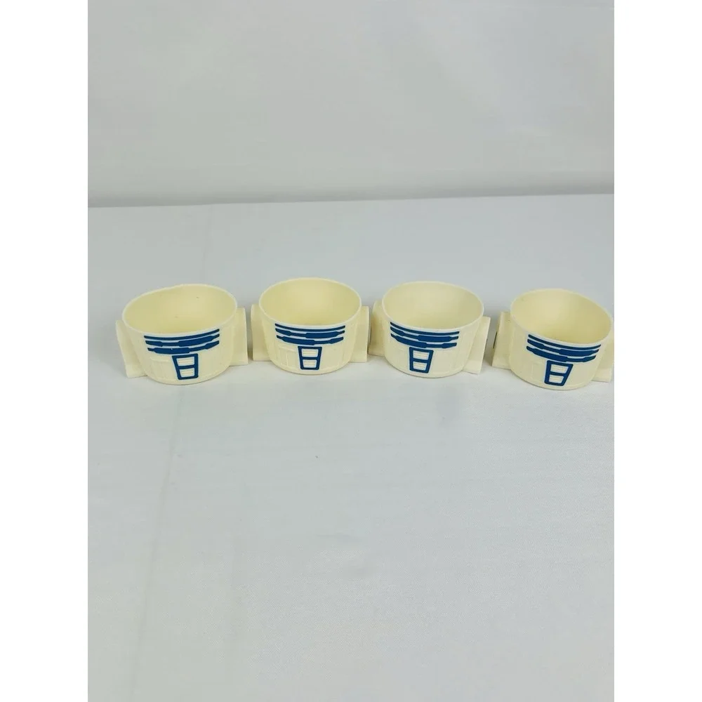Disney Star Wars R2-D2 Cupcake Baking Pan Silicone Molds Set of 4 Cream Blue